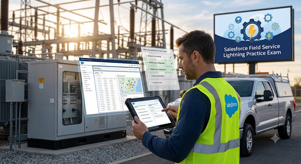 Salesforce Field Service Lightning Practice Exam Banner