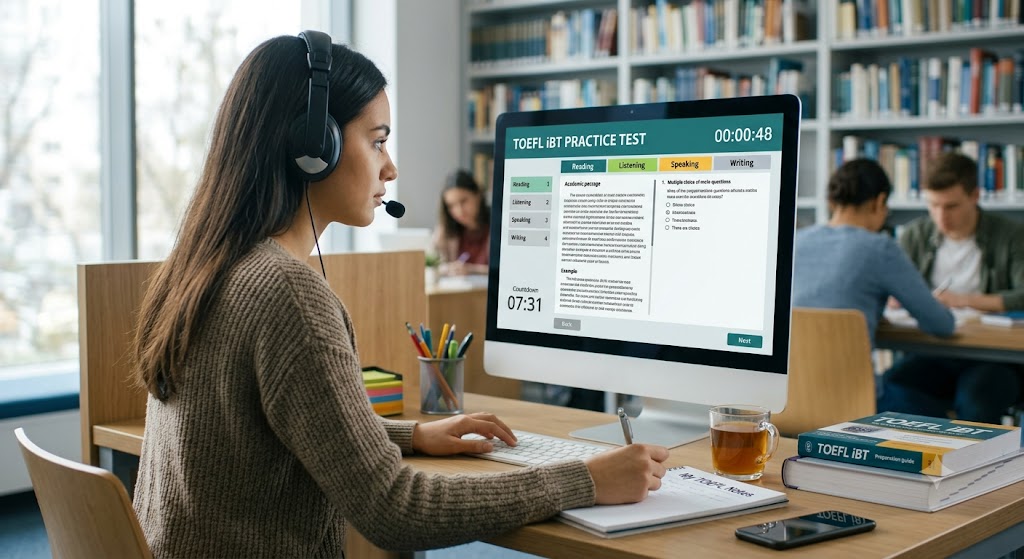 TOEFL iBT Practice Test Banner