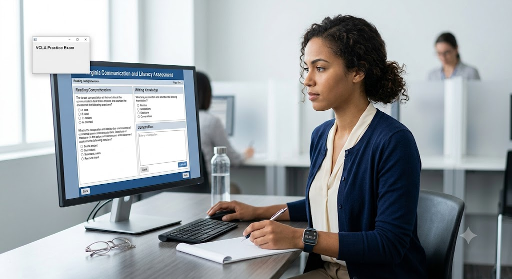 Virginia Communication and Literacy Assessment (VCLA) Practice Test Banner