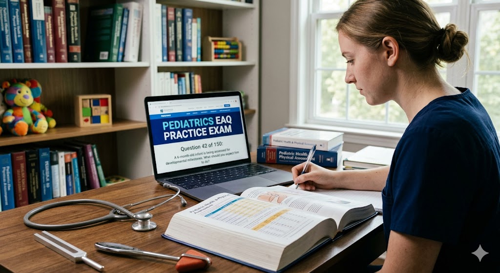 Pediatrics Examination and Assessment Questionnaire (EAQ) Practice Exam Banner