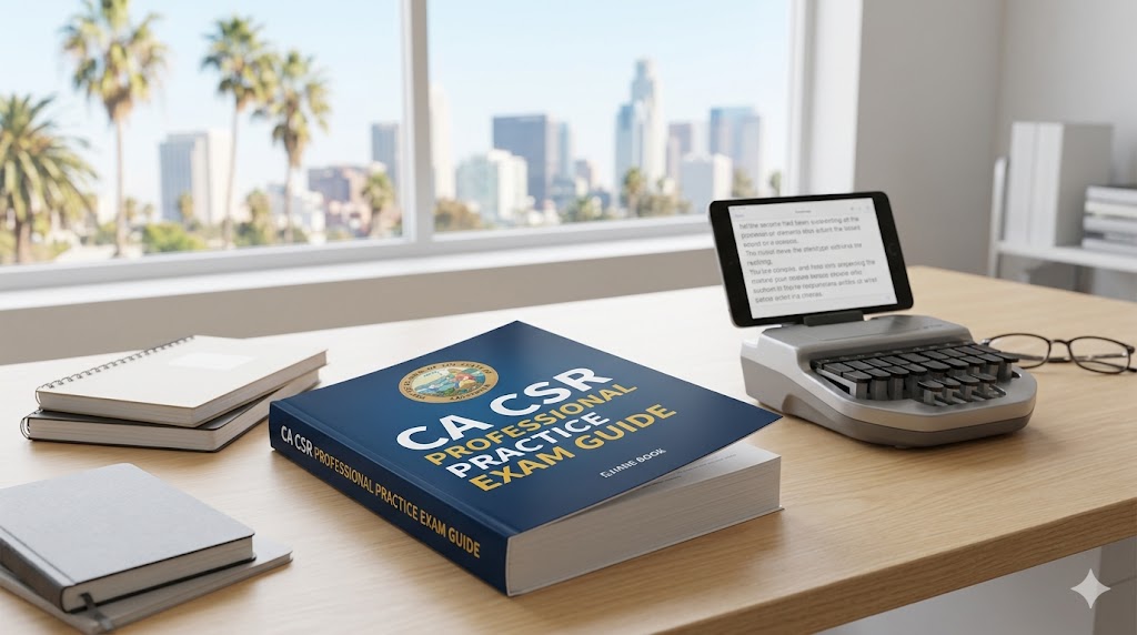California Certified Shorthand Reporter (CSR) Professional Practice Exam Banner