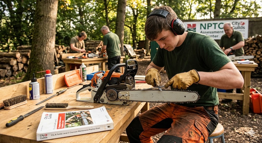 City & Guilds Level 2 Chainsaw Maintenance Certification Practice Test Banner