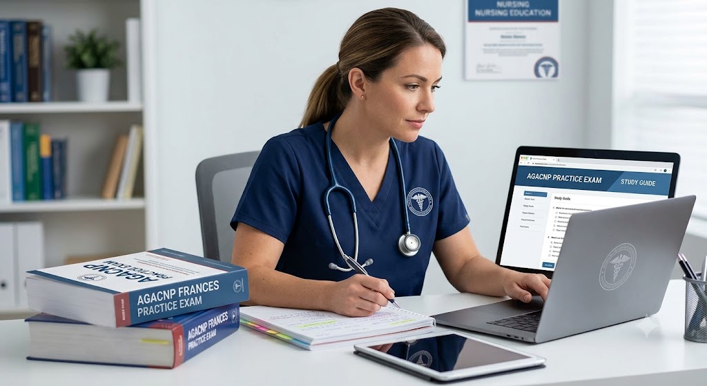 Adult–Gerontology Acute Care Nurse Practitioner Certification (AGACNP) Frances Practice Test Banner
