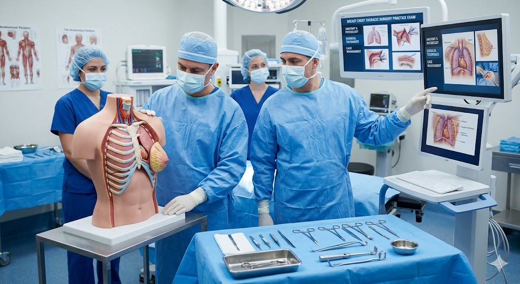Breast, Chest Wall, and Thoracic Surgery Practice Test Banner