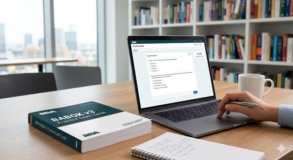 IIBA Business Analysis Body of Knowledge (BABOK) v3 Practice Exam Banner
