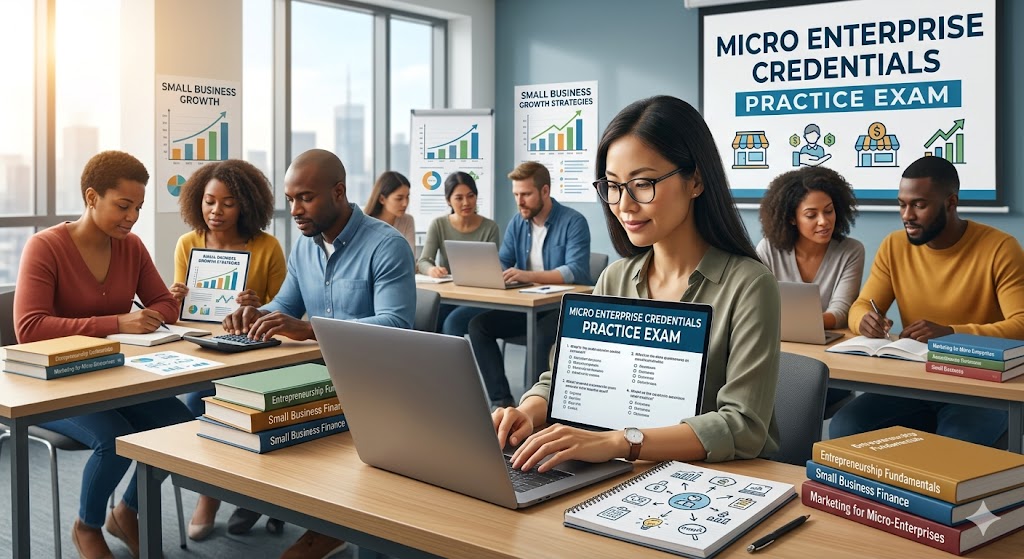 Micro Enterprise Credentials Practice Test Banner