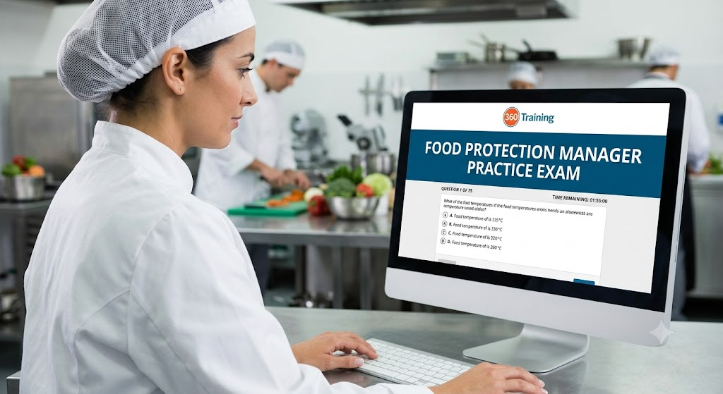 360 Training Food Protection Manager Certification Practice Exam Banner