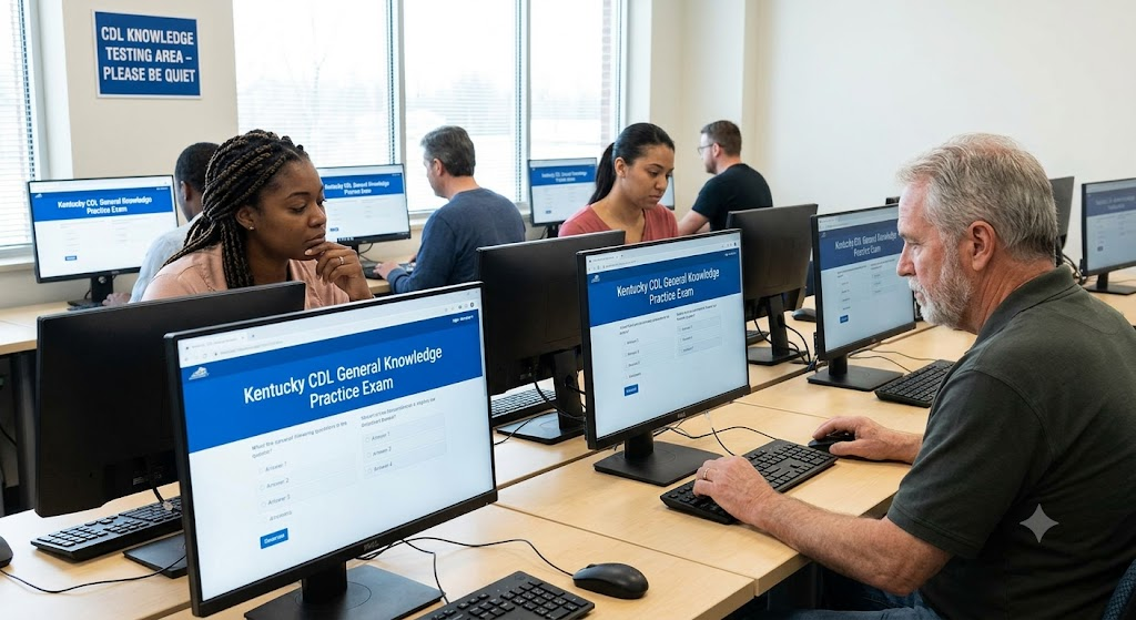 Kentucky CDL General Knowledge Test Simulator Banner