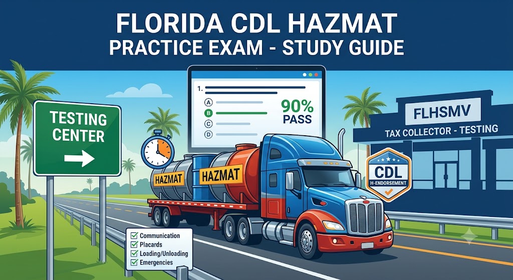 Florida CDL Hazmat Practice Test Banner