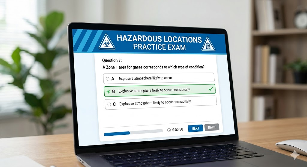 Hazardous Locations Practice Exam Banner