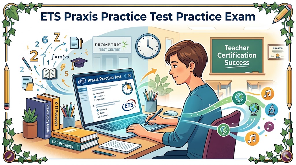 ETS Praxis Practice Test Banner