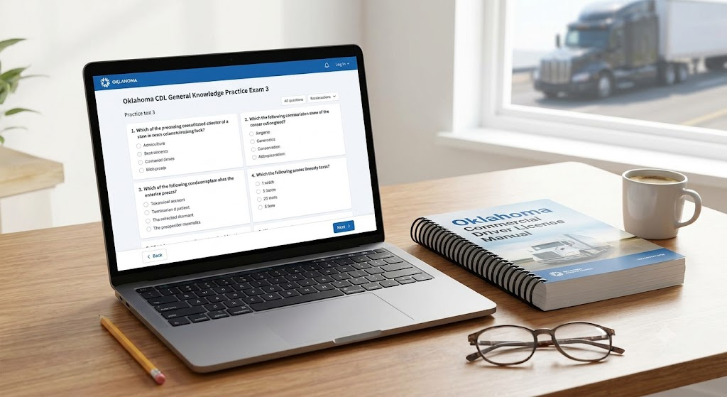 Oklahoma CDL General Knowledge Practice Test 3 Banner