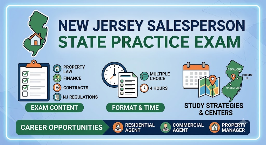 New Jersey Salesperson State Practice Exam Banner