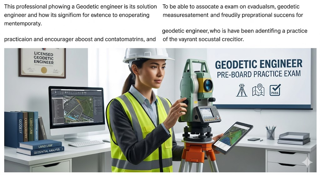 Geodetic Engineers Pre-board Practice Test Banner