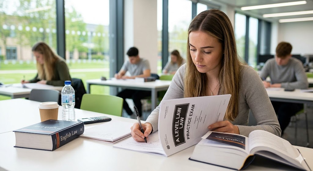 A Level Law Practice Exam Banner