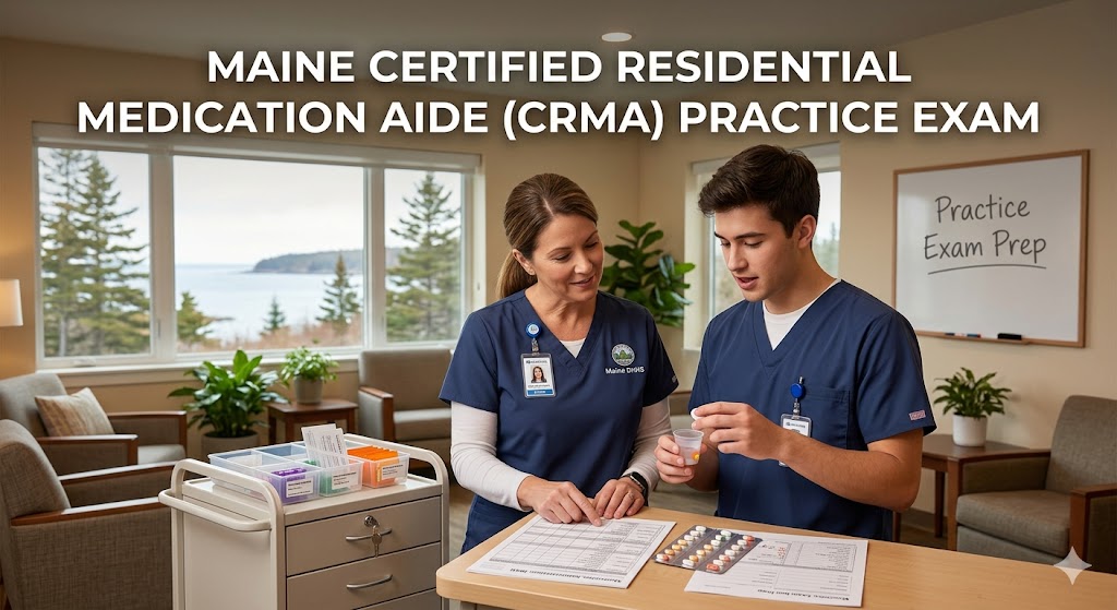 Maine Certified Residential Medication Aide (CRMA) Practice Exam Banner