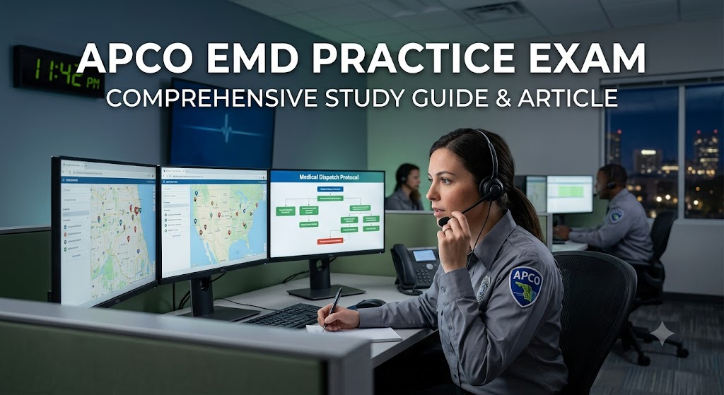 APCO Emergency Medical Dispatch (EMD) Practice Exam Banner