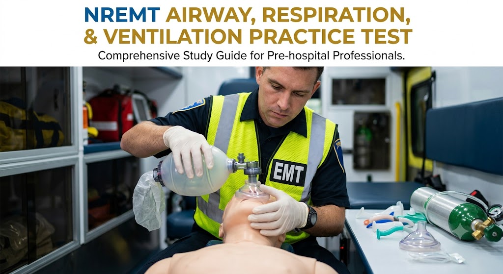NREMT Airway, Respiration, and Ventilation Practice Test Banner