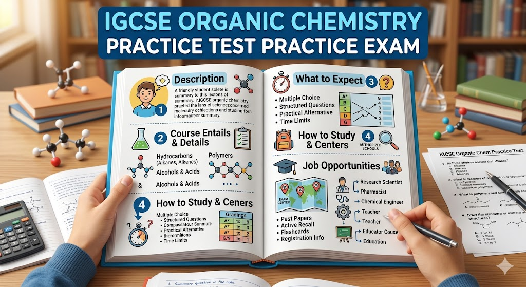 IGCSE Organic Chemistry Practice Test Banner