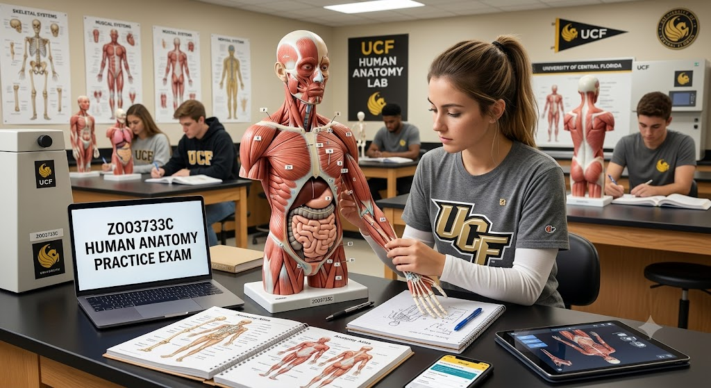 University of Central Florida (UCF) ZOO3733C Human Anatomy Practice Test 4 Banner