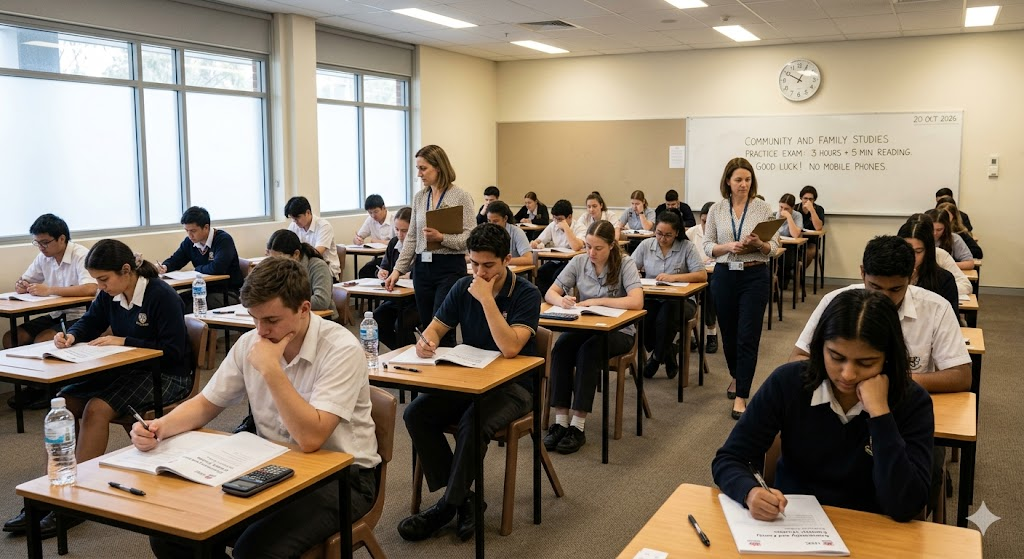 HSC Community and Family Studies (CAFS) Practice Exam Banner