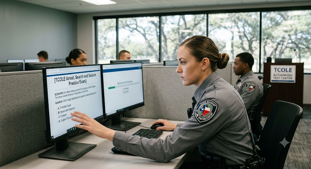 TCOLE Arrest, Search and Seizure Practice Test Banner
