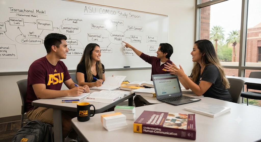 Arizona State University (ASU) COM100 Introduction to Human Communication Test 1 Practice Banner