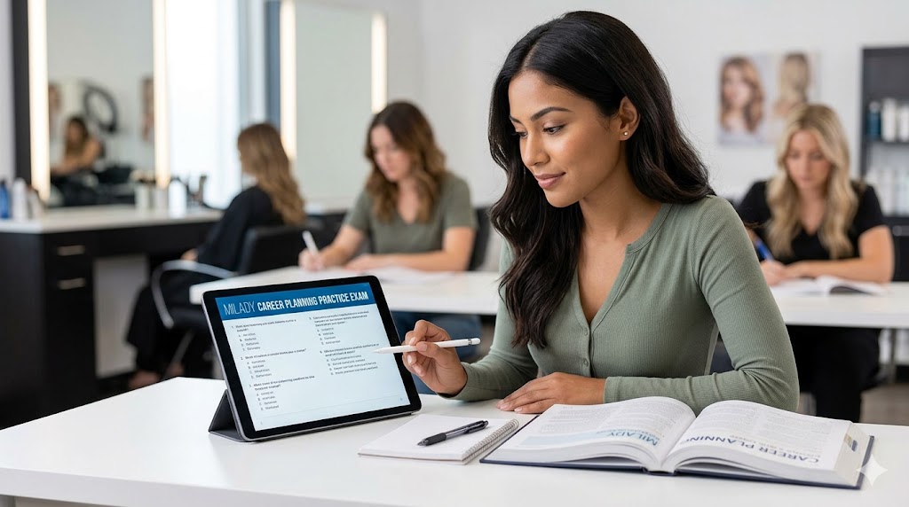 Milady Career Planning Practice Exam Banner