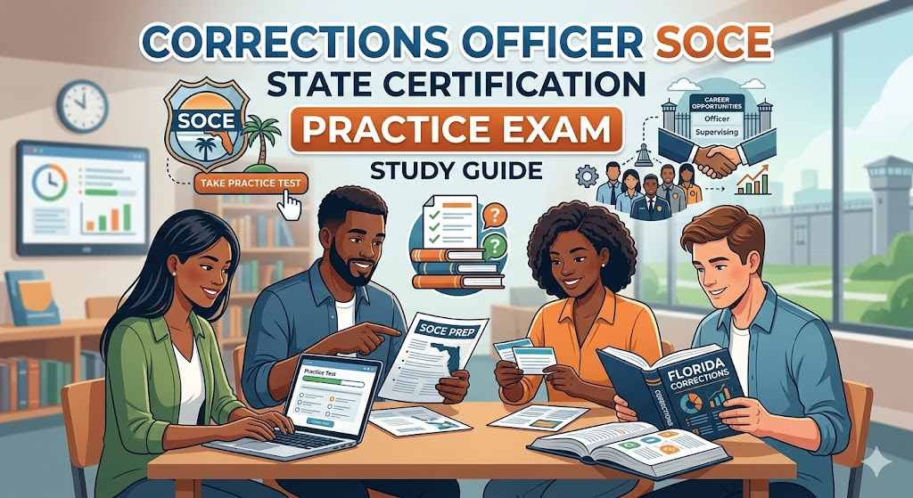 Corrections Officer State Certification (SOCE) Practice Exam Banner