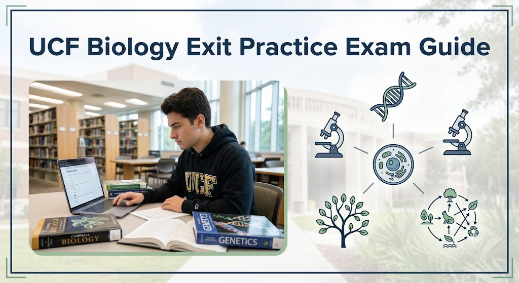 University of Central Florida (UCF) Biology Exit Practice Exam Banner