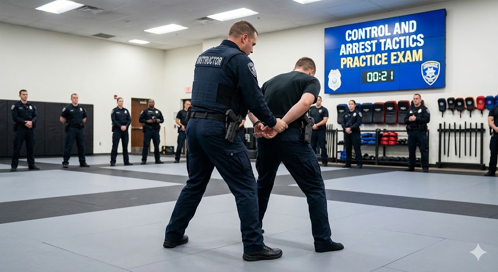 Control and Arrest Tactics Practice Test Banner