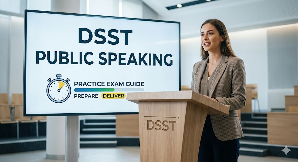 DSST Public Speaking Practice Exam Banner