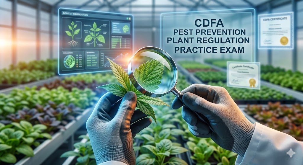CDFA Pest Prevention Plant Regulation Practice Exam Banner