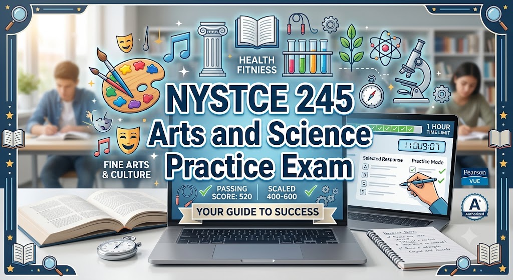 NYSTCE 245 – Arts and Science Practice Exam Banner