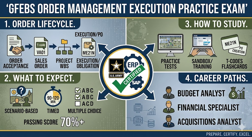 GFEBS Order Management & Execution Practice Test Banner