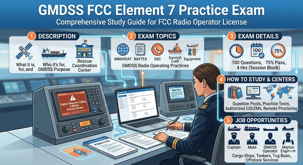 GMDSS FCC Element 7 Practice Test Banner