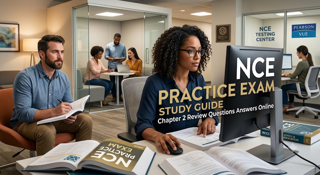NCE Practice Test Chapter 2 Review Questions Answers Online Banner