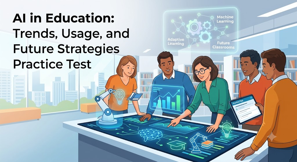 AI in Education: Trends, Usage, and Future Strategies Practice Test Banner