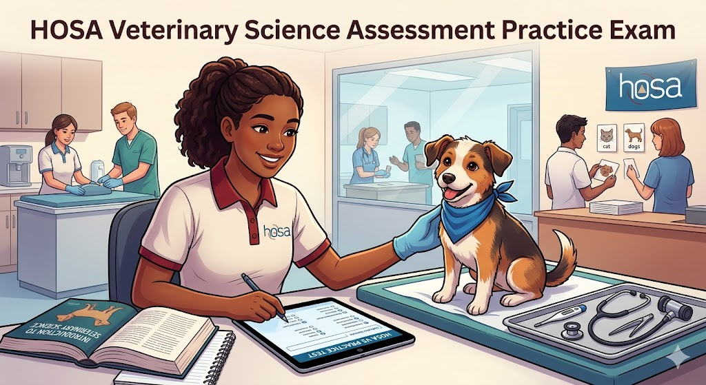 HOSA Veterinary Science Assessment Practice Test Banner