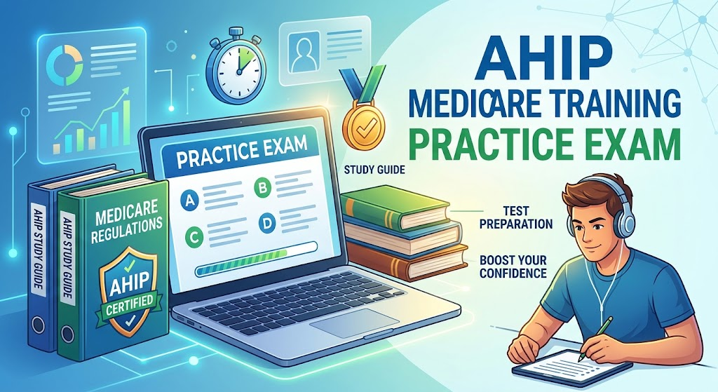 AHIP Medicare Training Practice Exam Banner