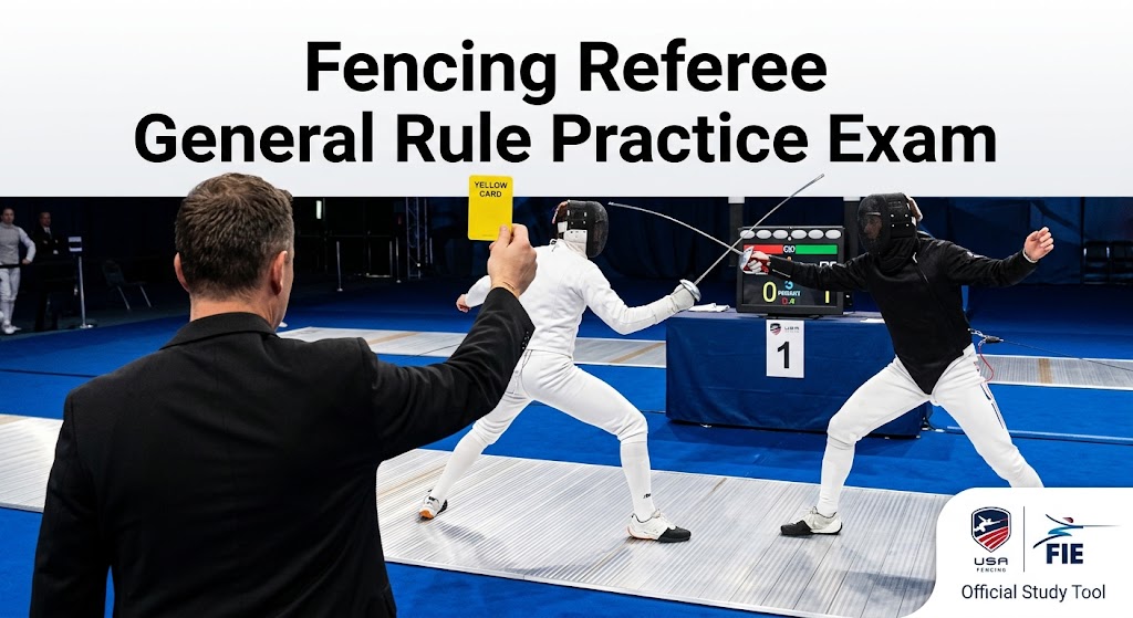 Fencing Referee General Rule Practice Test Banner