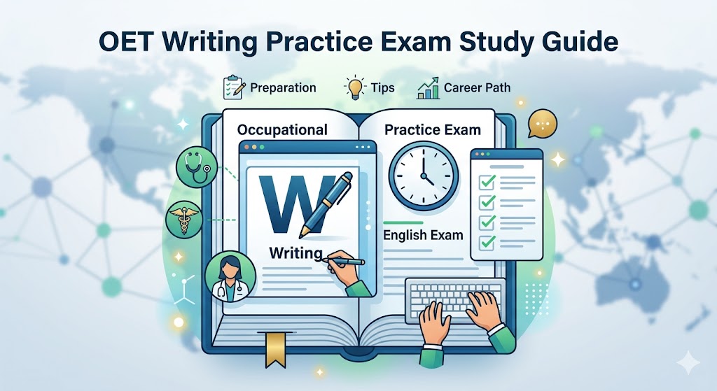 OET Writing Practice Exam Banner