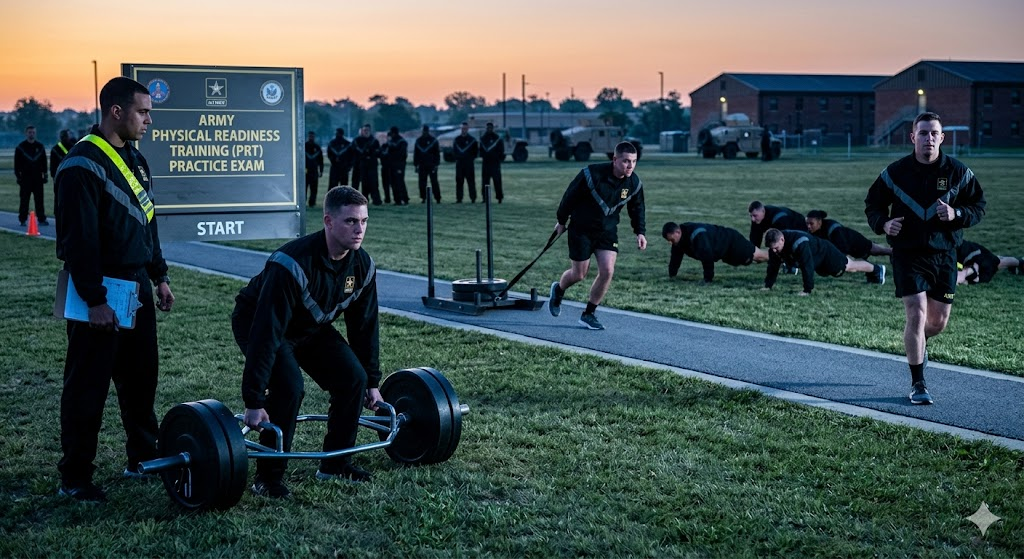 Army Physical Readiness Training (PRT) Practice Test Banner