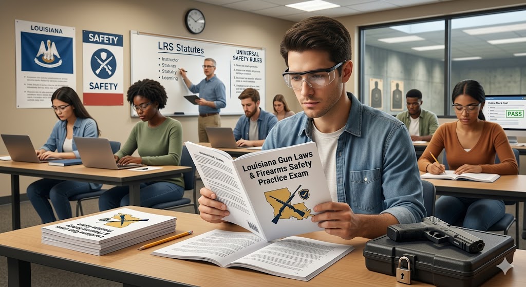 Louisiana Gun Laws & Firearms Safety Practice Exam Banner