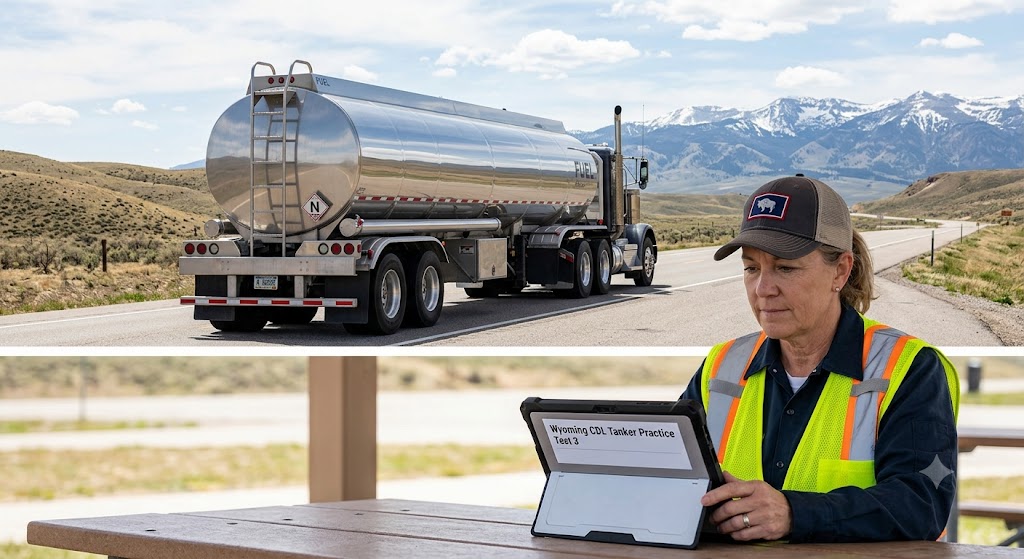 Wyoming CDL Tanker Practice Test 3 Banner