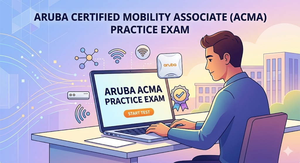 Aruba Certified Mobility Associate (ACMA) Practice Test Banner