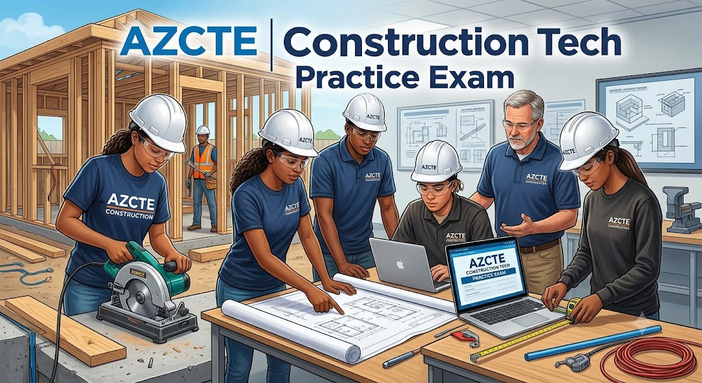 AZCTE Construction Technology Practice Test Banner