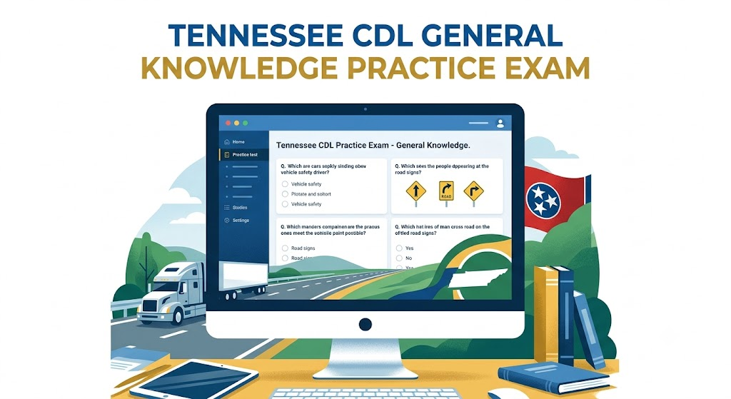 Tennessee CDL General Knowledge Test Simulator Banner