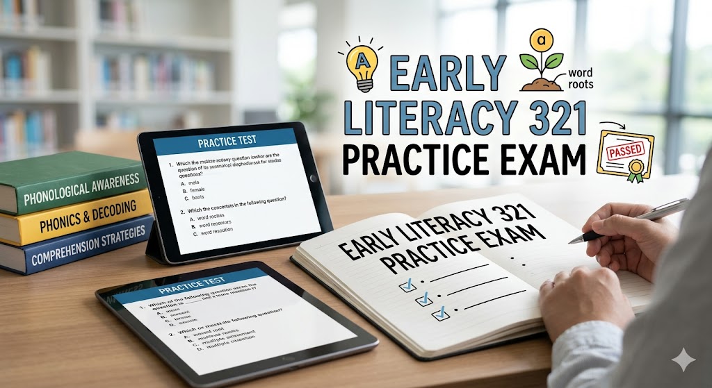 Early Literacy 321 Practice Test Banner
