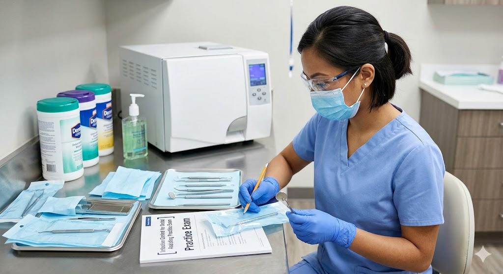 Infection Control for Dental Assisting Practice Exam Banner